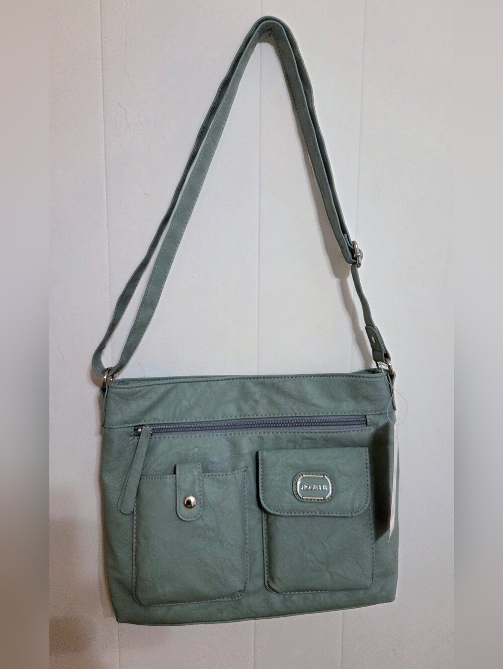 NWT Rosetti Sage Green Crossbody Bag with Interior Zip Pocket